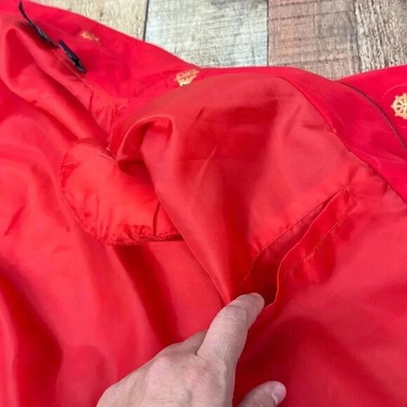 Mureli Silk Gold/ Red Nautical Jacket - Picture 11 of 12